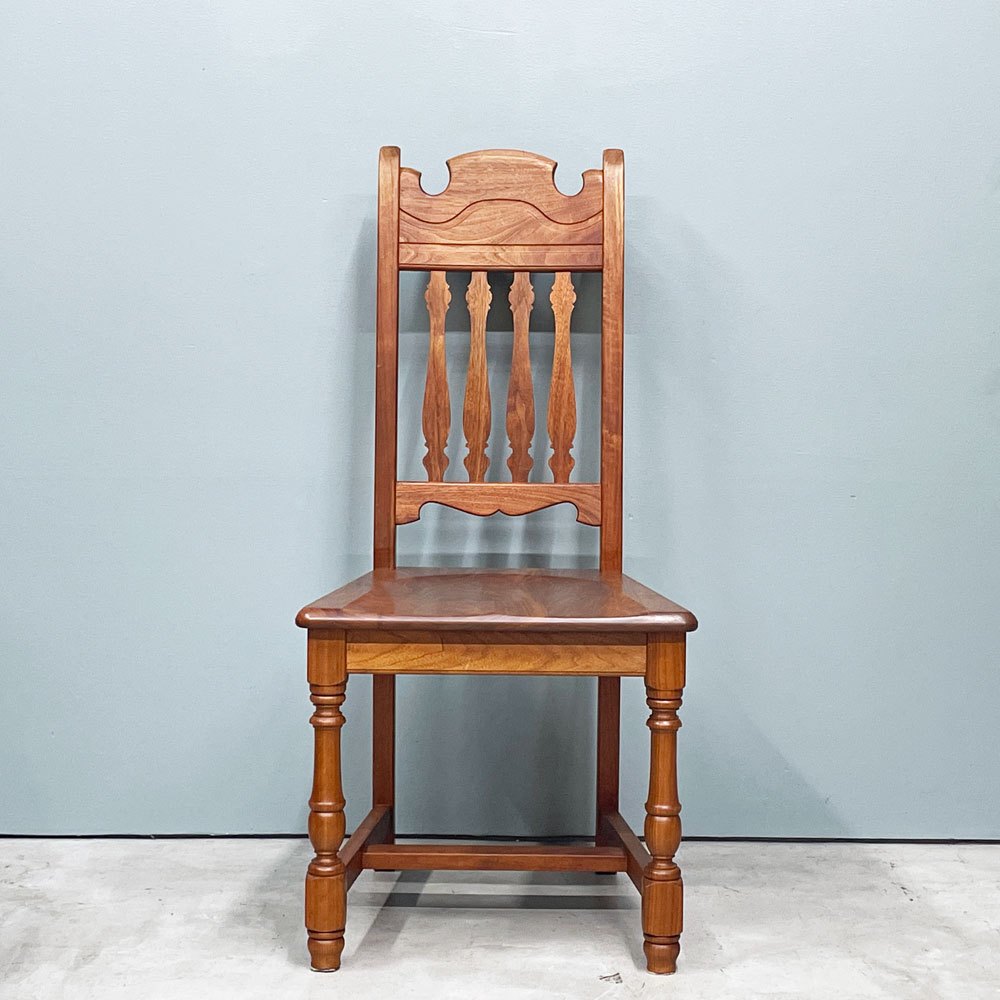 ノックオンウッド Knock on wood コロニアル ハイバックチェア1 ダイニングチェア ウォールナット無垢材 クラシカルデザイン A ◎