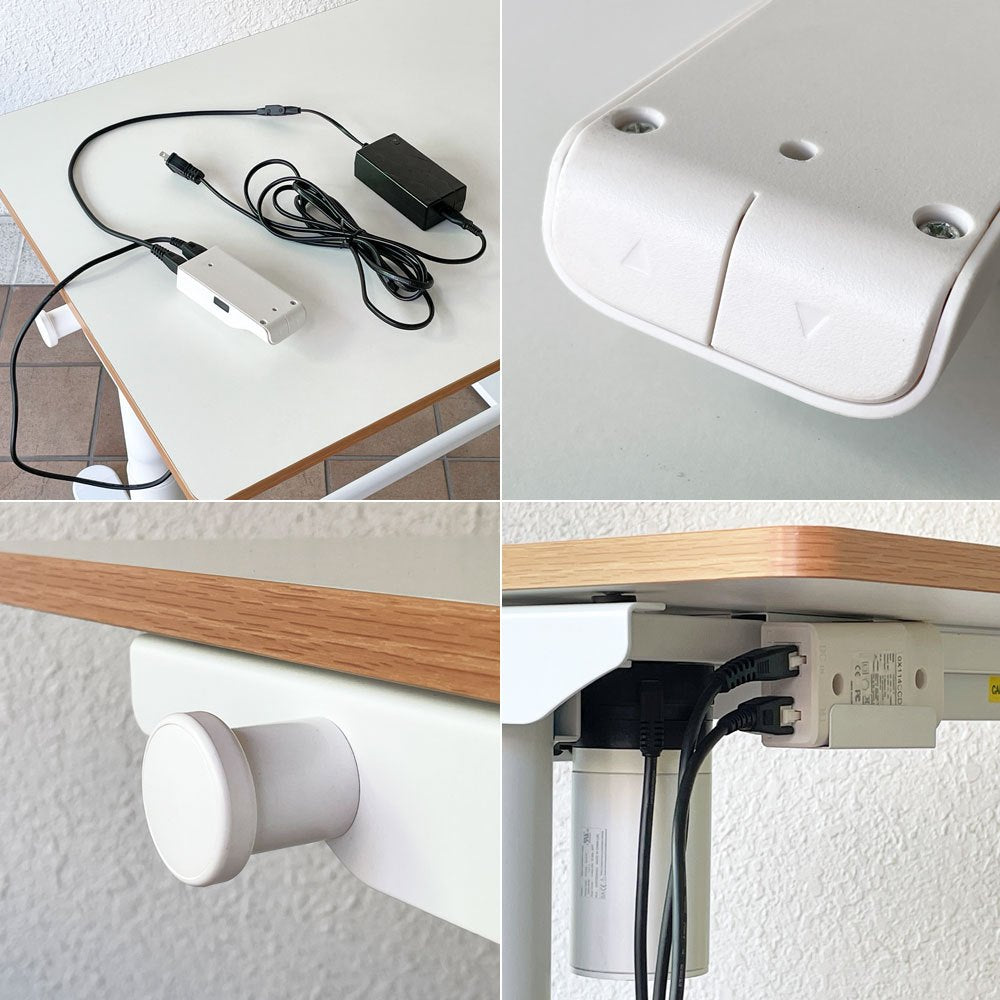 フレキシスポット Flexispot 電動式昇降デスク SD1 W80 H55-89cm ローデスク スタンディングデスク 机 メラミン樹脂化粧板 ◇