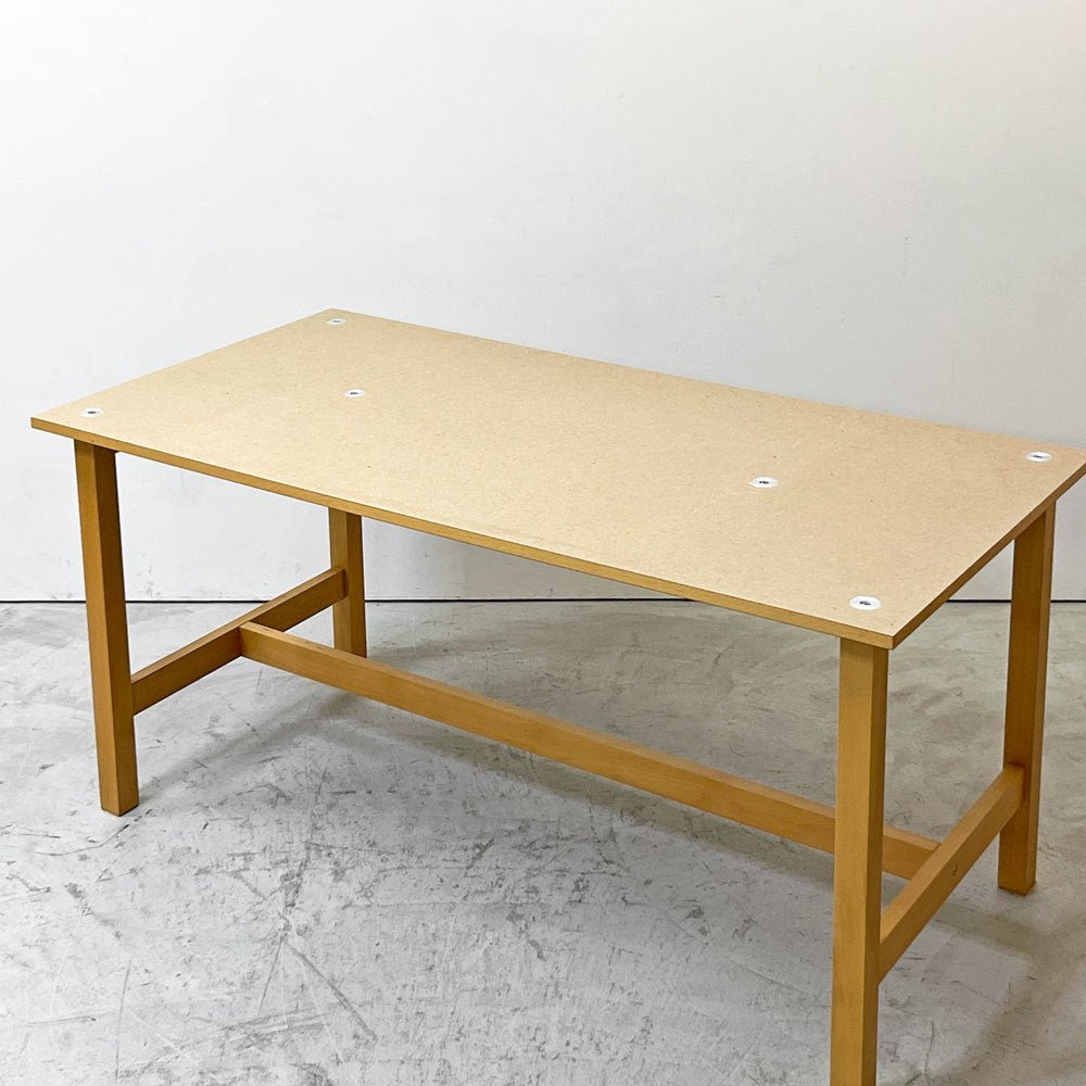 無印良品 MUJI ファイバーラミネート ワーキングテーブル W150cm アトリエテーブル 作業テーブル 廃番 ●