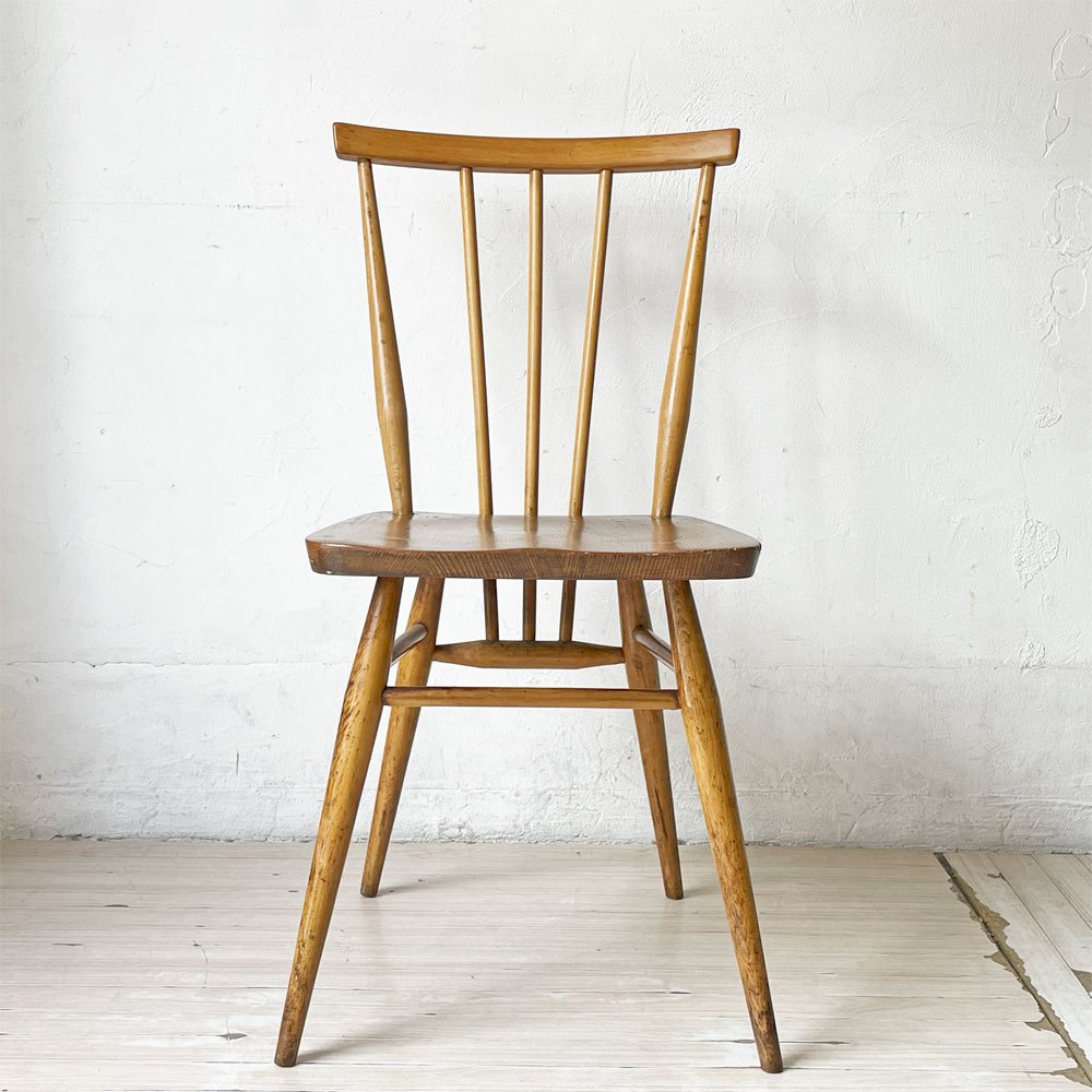 アーコール Ercol スティックバックチェア スピンドルチェア エルム材 UKビンテージ Vintage 英国家具 ★