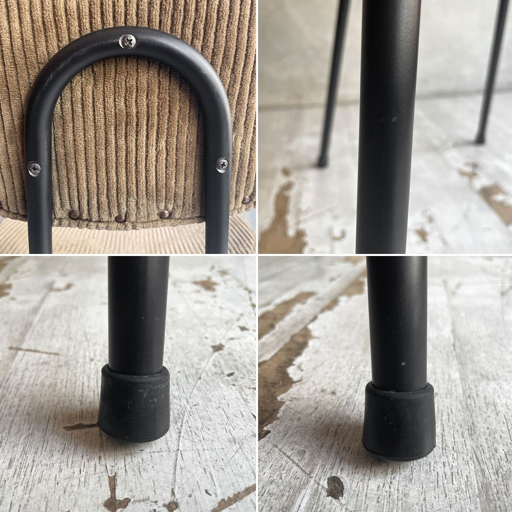 トラックファニチャー TRUCK FURNITURE スット ダイニングチェア SUTTO DINING CHAIR コーデュロイ×スチールフレーム インダストリアル A ♪