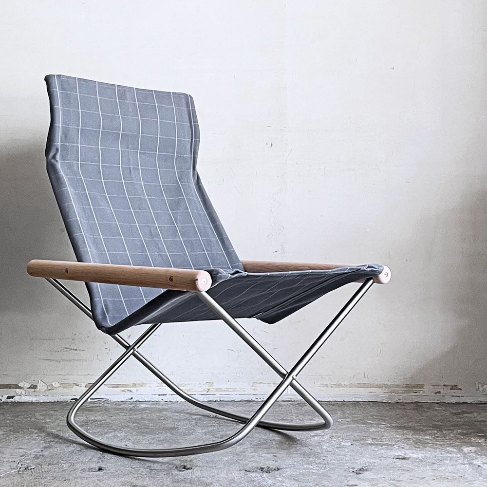 藤栄 FUJIEI ニーチェアX NY Chair X シキリ Shikiri フォールディングチェア ロッキングチェア 新居 猛 ■