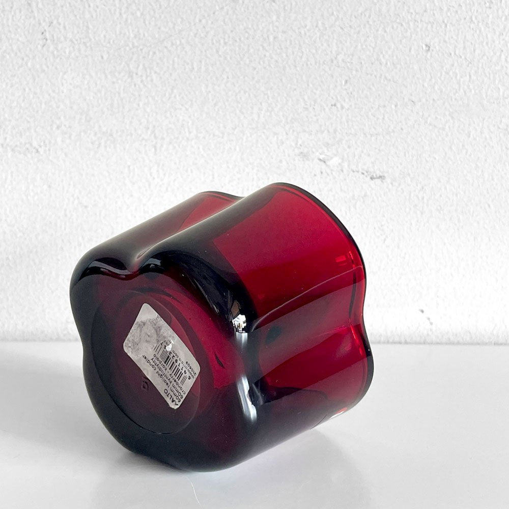 イッタラ iittala アルヴァ・アアルトコレクション Alvar Aalto Collection キャンドルホルダー H60mm クランベリー 北欧雑貨 廃盤色 ■