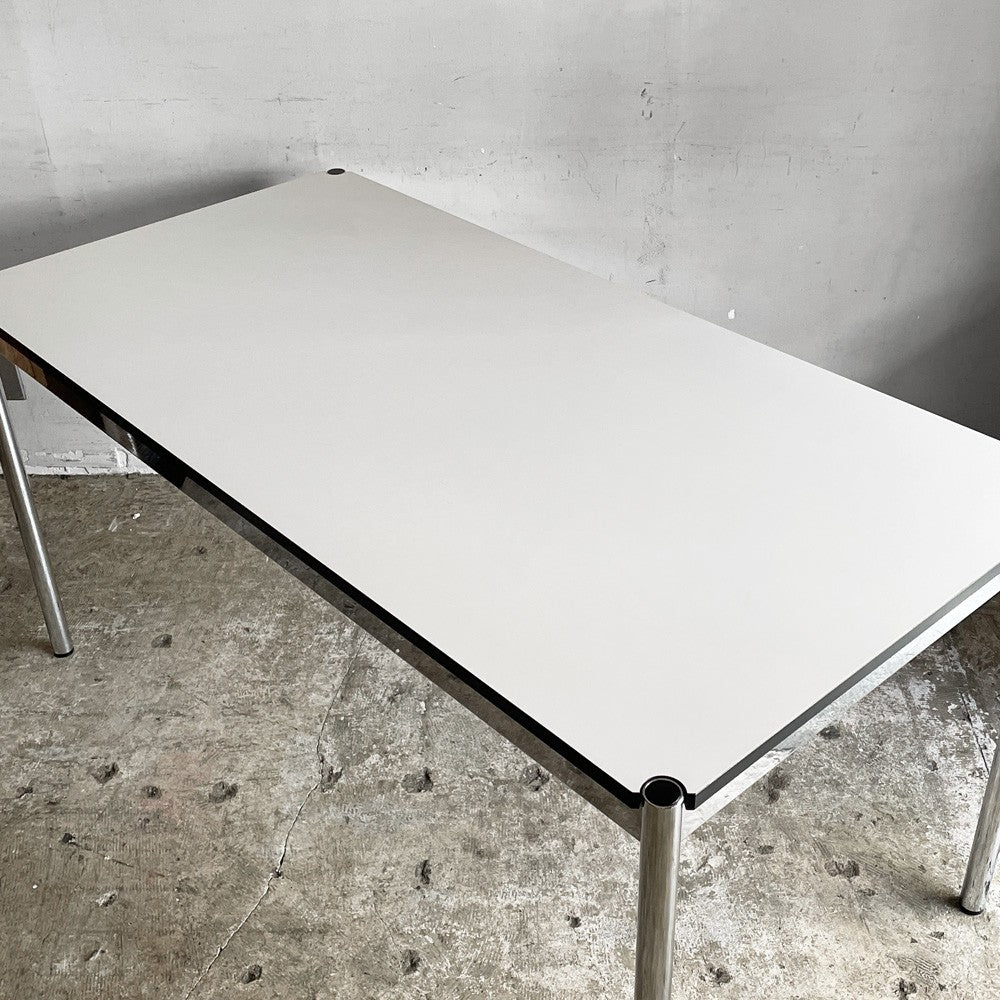 USMモジュラーファニチャー USM Haller USMハラーテーブル ワーキングデスク ダイニングテーブル パールグレーラミネート(ホワイト) W150 H74cm フリッツハラー スイス ■