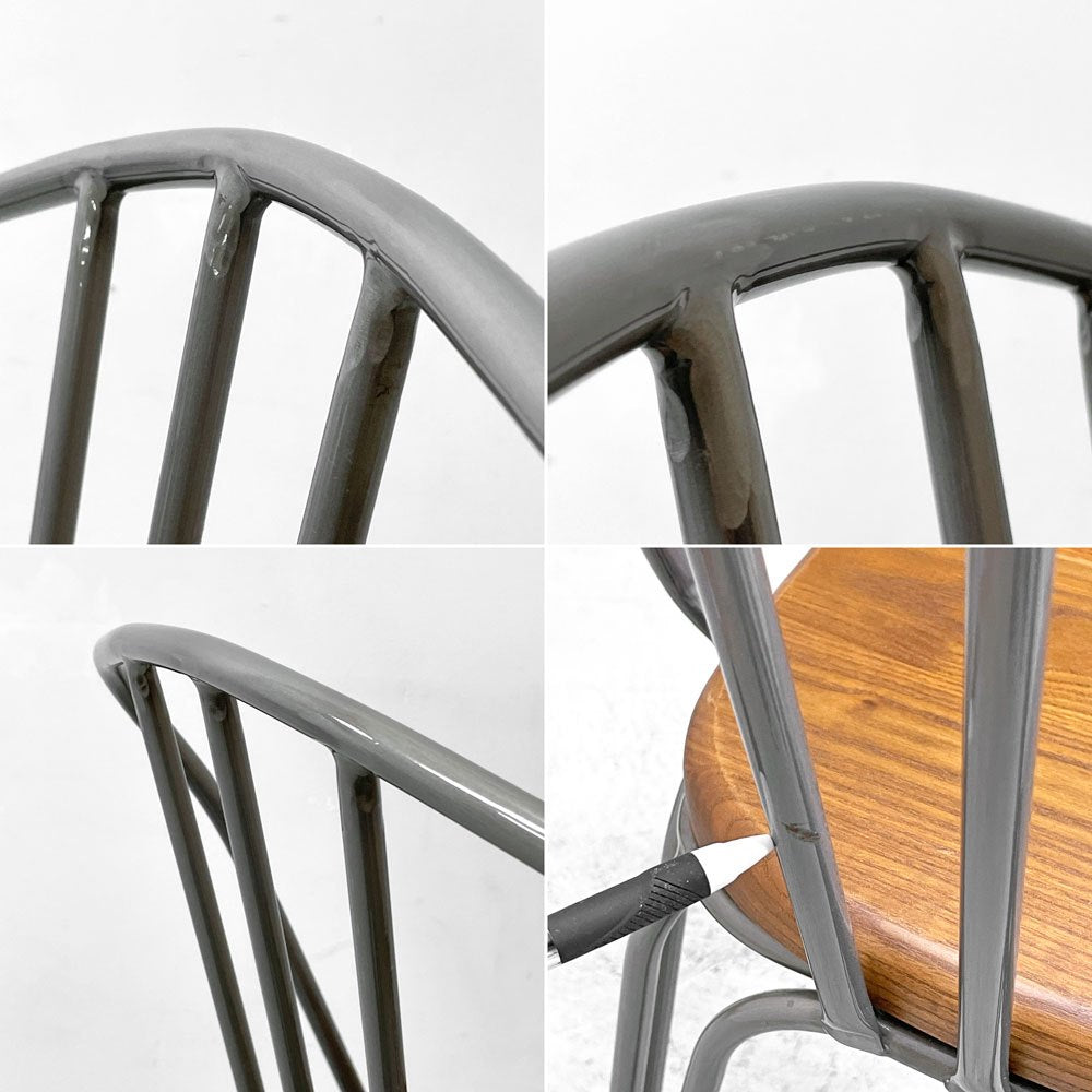 ガルト GART 1290 CHAIR ダイニングチェア エルム古材×アイアン インダストリアルデザイン 工業系 A ●