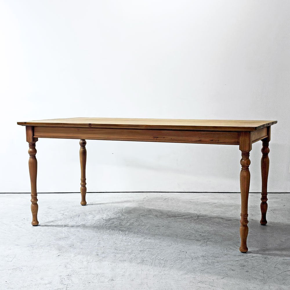 クラッシュゲート CRASH GATE ノットアンティークス Knot antiques キリン KIRIN ダイニングテーブル オーク材  W160cm アンティーク調 クラシカル 展示品 ●