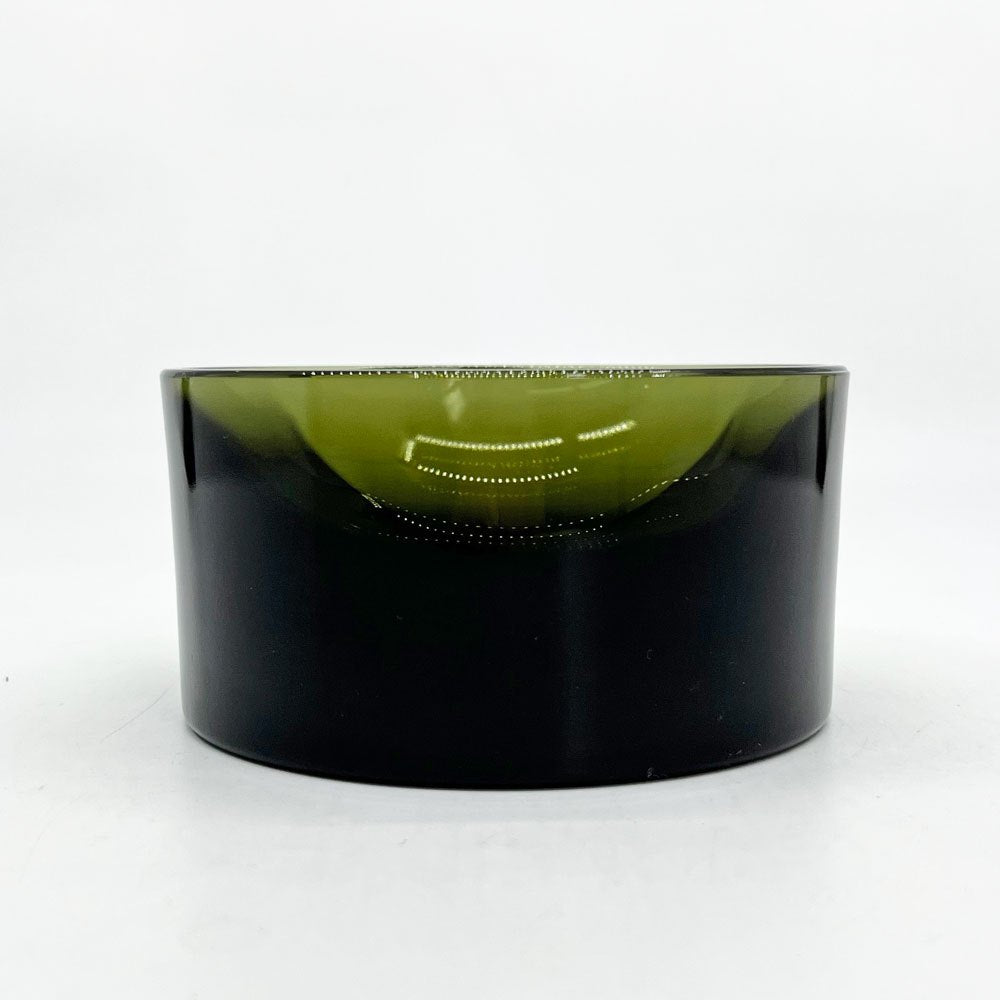 イッタラ iittala クル Kuru ガラスボウル 小物入れ Φ12cm モスグリーン フィリップ・マルイン フィンランド 北欧雑貨 ●