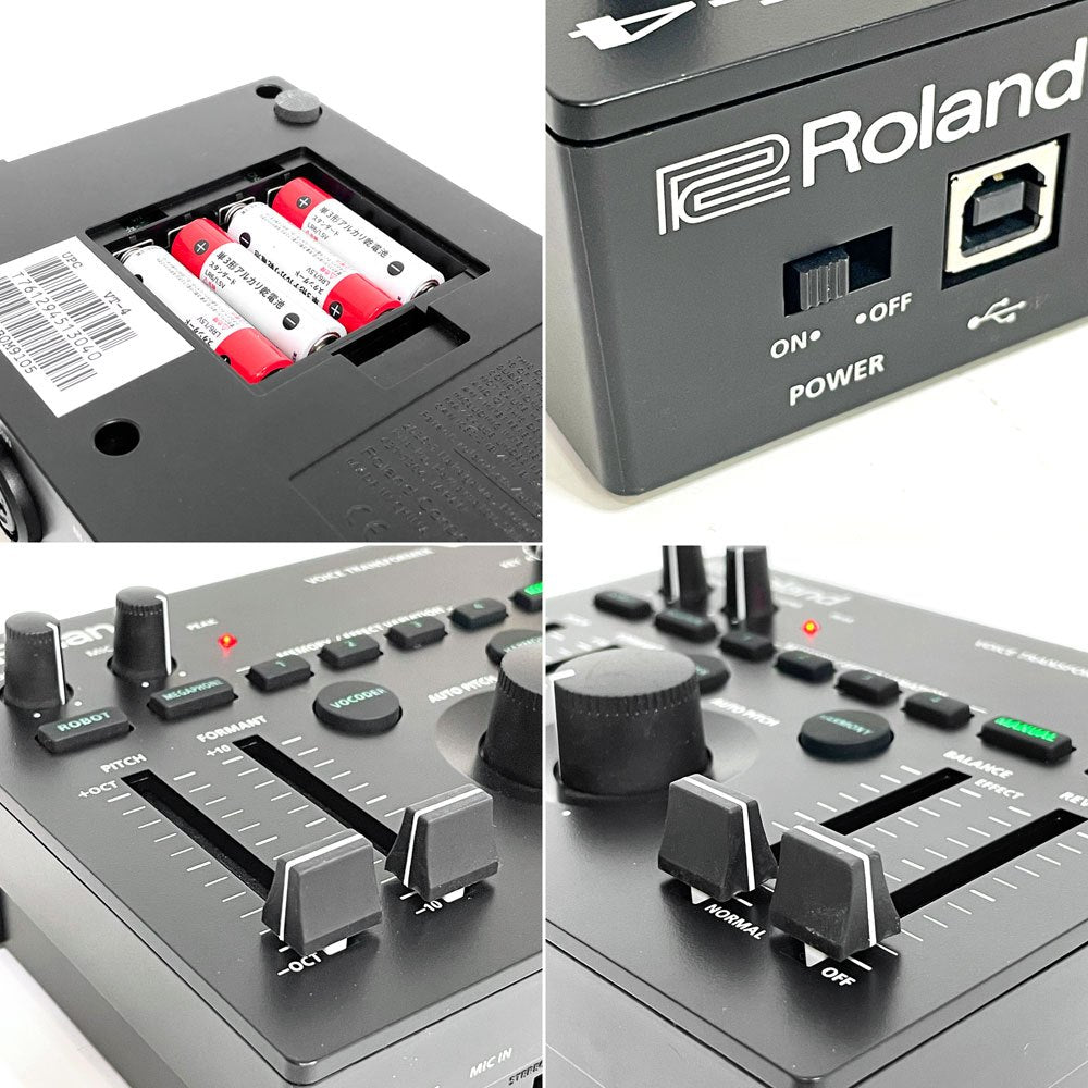 ローランド Roland AIRA VT-4 ボイストランスフォーマー Voice Transformer USB 単三電池駆動 MIDI入力対応 エフェクター ●