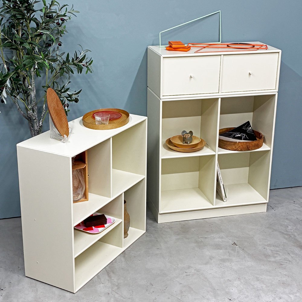 モンタナ MONTANA システムシェルフユニット SYSTEM SHELF UNIT 3ユニット キャビネット ラック2種＆2ドロワー＆ベース デンマーク ◎