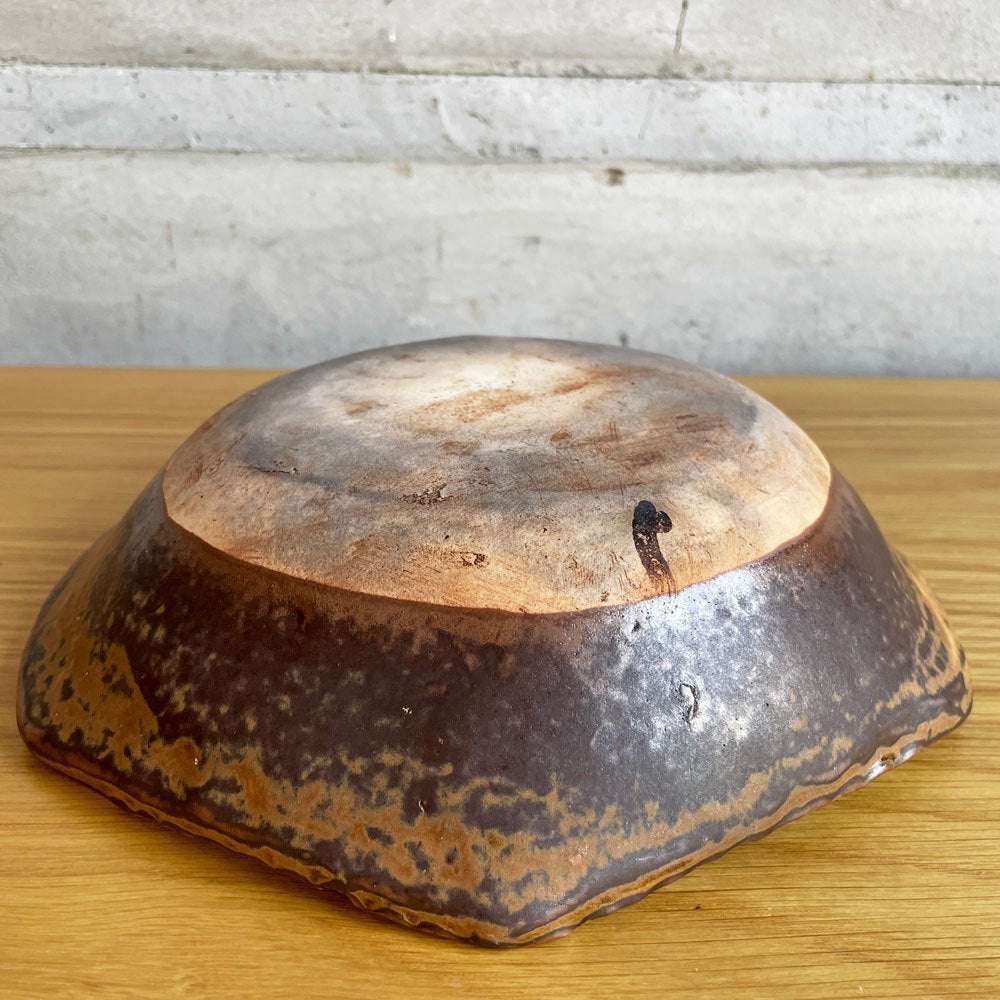 十場天伸 耐熱ラーメン鉢 深皿 鍋 陶器 陶芸家 現代作家 つくも窯 ♪