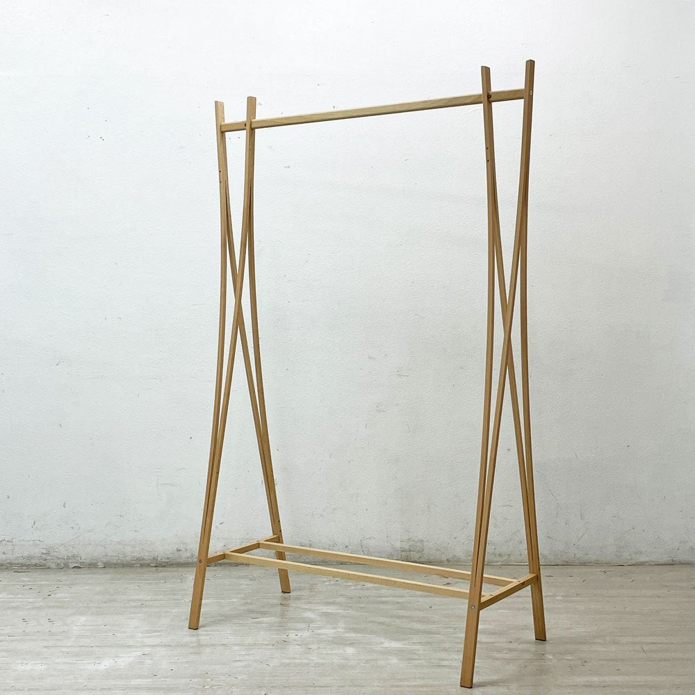 ジリオ Zilio A&C トララ TRA-RA コートスタンド ビーチ材 安積朋子 イタリア製 美品 ●