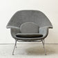 ノル ノール Knoll サーリネンコレクション ウームチェア Womb chair ラウンジチェア 1pソファ クロムベース グレー系 ファブリック エーロ・サーリネン ミッドセンチュリー ●
