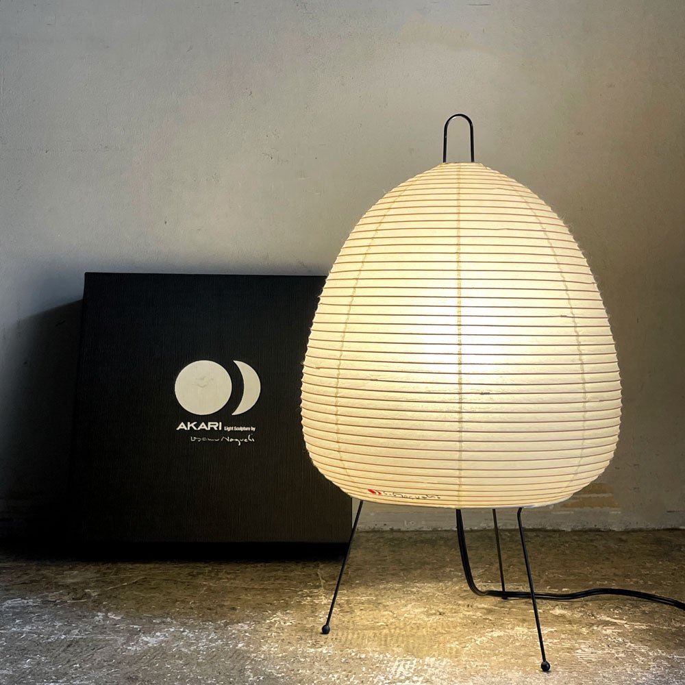 アカリ AKARI イサムノグチ Isamu Noguchi 1A テーブルライト スタンドライト 和紙 名作照明 箱付 美品 ■