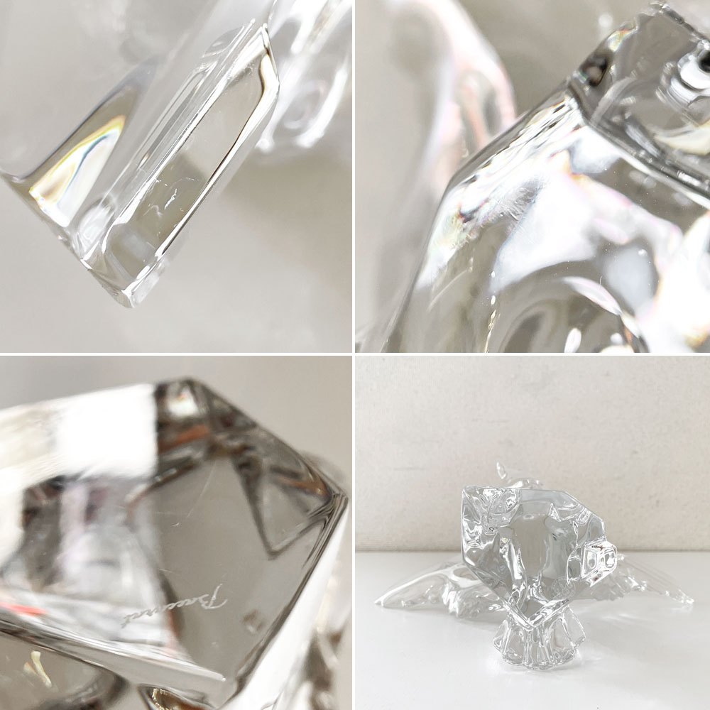 バカラ Baccarat アメリカンイーグル 鷹 ガラスオブジェ 置物 W25.5cm クリスタルガラス フランス 参考定価￥194,400- ◎