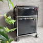 ユーエスエムハラー USM Haller モジュラーファニチャー Modular Furniture ハラーシステム デスクワゴン ロールボーイ 2ドロワー ブラック 鍵付 トレイ付 ♪