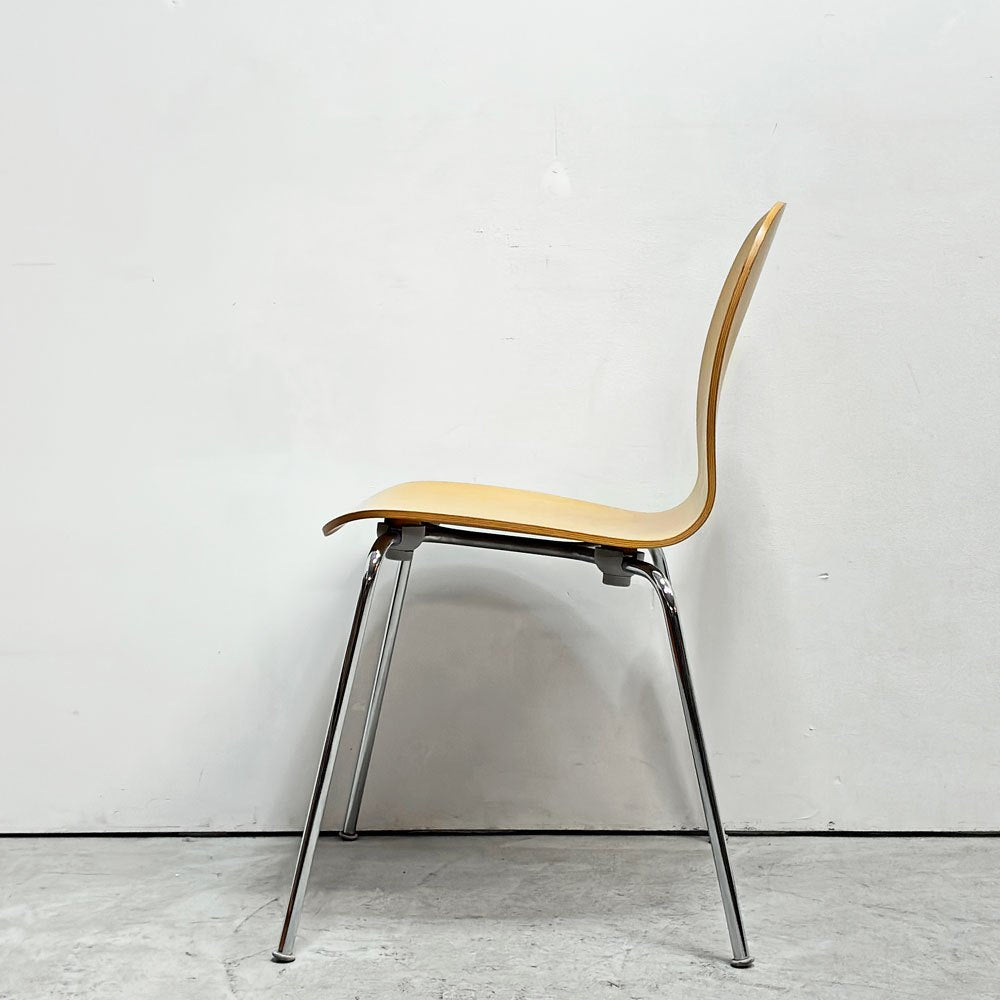 カッペリーニ Cappellini テイト TATE スタッキングチェア プライウッド ジャスパー・モリソン ナチュラルカラー 店舗什器 イタリア ●