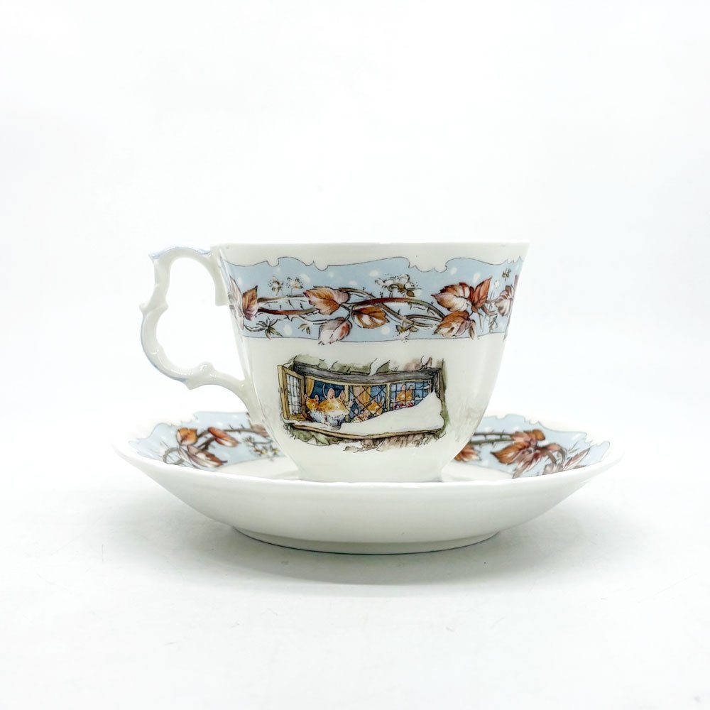 ロイヤルドルトン Royal Doulton ブランブリーヘッジ ティーカップ＆ソーサー 1999年限定品 イギリス 箱付き A ●