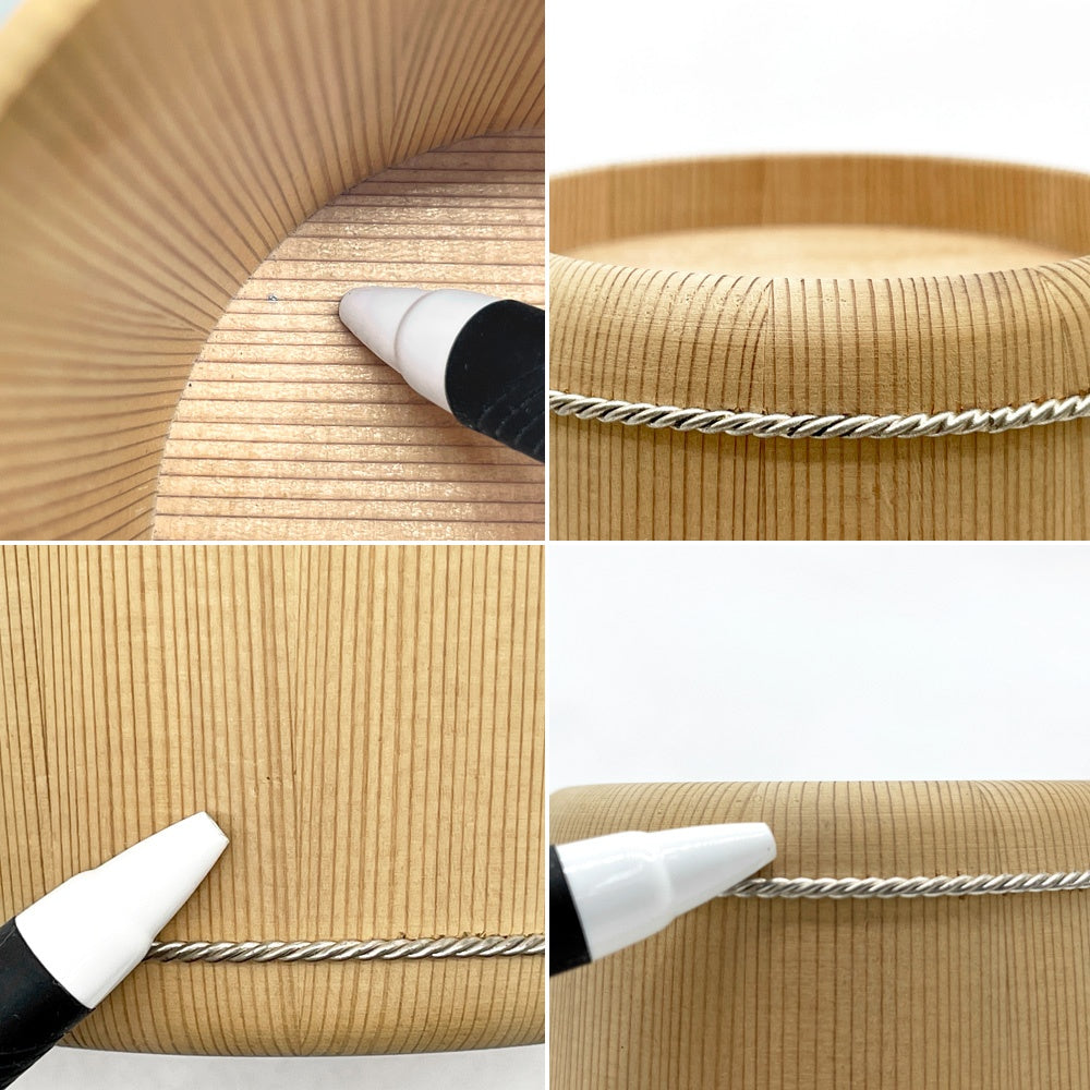 桶屋 近藤 Okeya Kondo 酒器 吉野杉 9.5cm 京都 伝統工芸品 近藤太一 箱付き 美品 ●