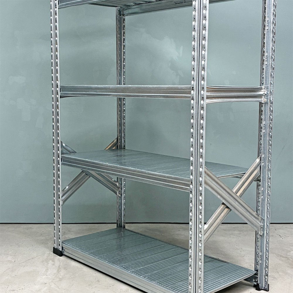 メタルシステム METALSISTEM スーパー123シリーズ スチールシェルフ 6段 4 STEEL SHELF オープンシェルフ イタリア製 ◎