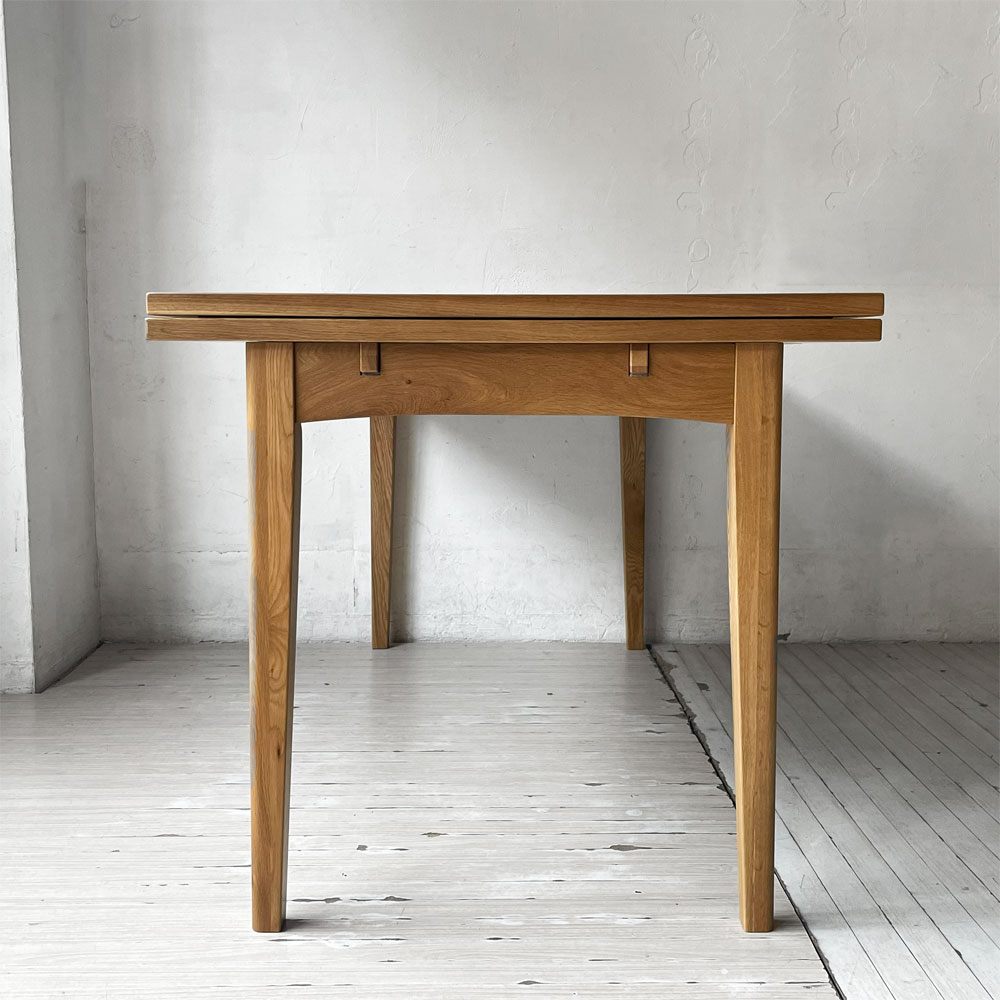 クラッシュゲート CRASH GATE ノル NOR パウス PAUSE 伸長式 ダイニングテーブル オーク材 w140~210cm 関家具 定価￥121.000- ★