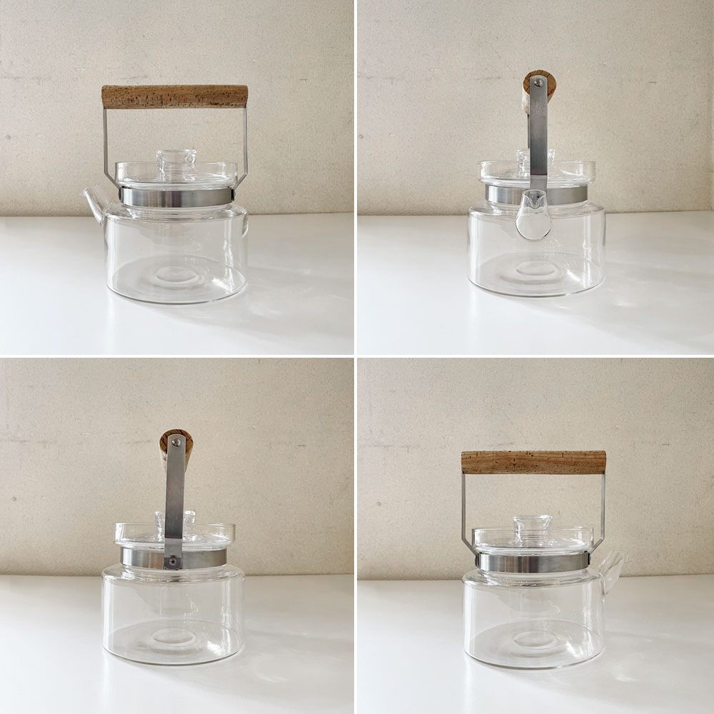 ボダノバ Boda Nova シグネ・ペーション・メリン Signe Persson-Melin ガラスティーポット＆ウォーマー Lサイズ コルクハンドル スウェーデン 北欧雑貨 ◎