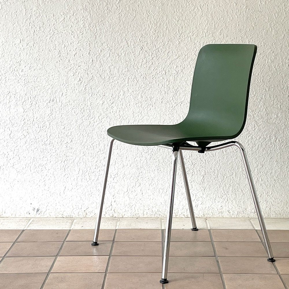 ヴィトラ vitra ハルチューブ HAL Tube サイドチェア ダイニングチェア スタッカブル グリーン ジャスパー・モリソン A ◇