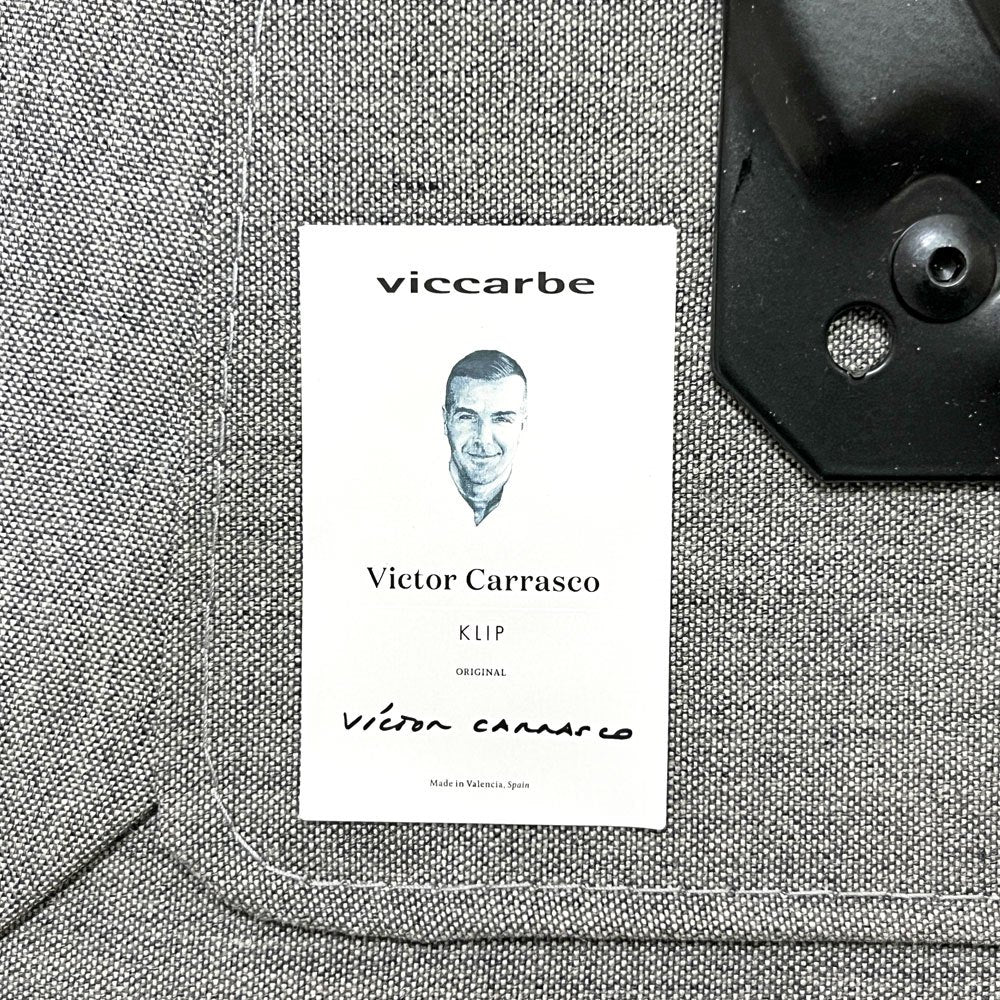ヴィッカルベ Viccarbe クリップ KLIP チェア ファブリック 回転ベース ヴィクター・カラスコ スペイン インテリアズ取り扱い B ●
