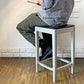 エメコ EMECO カウンタースツール COUNTER STOOL H63cm シートクッション付き フィリップ・スタルク Philippe Starck  ブラッシュドアルミ インダストリアルデザイン ◎