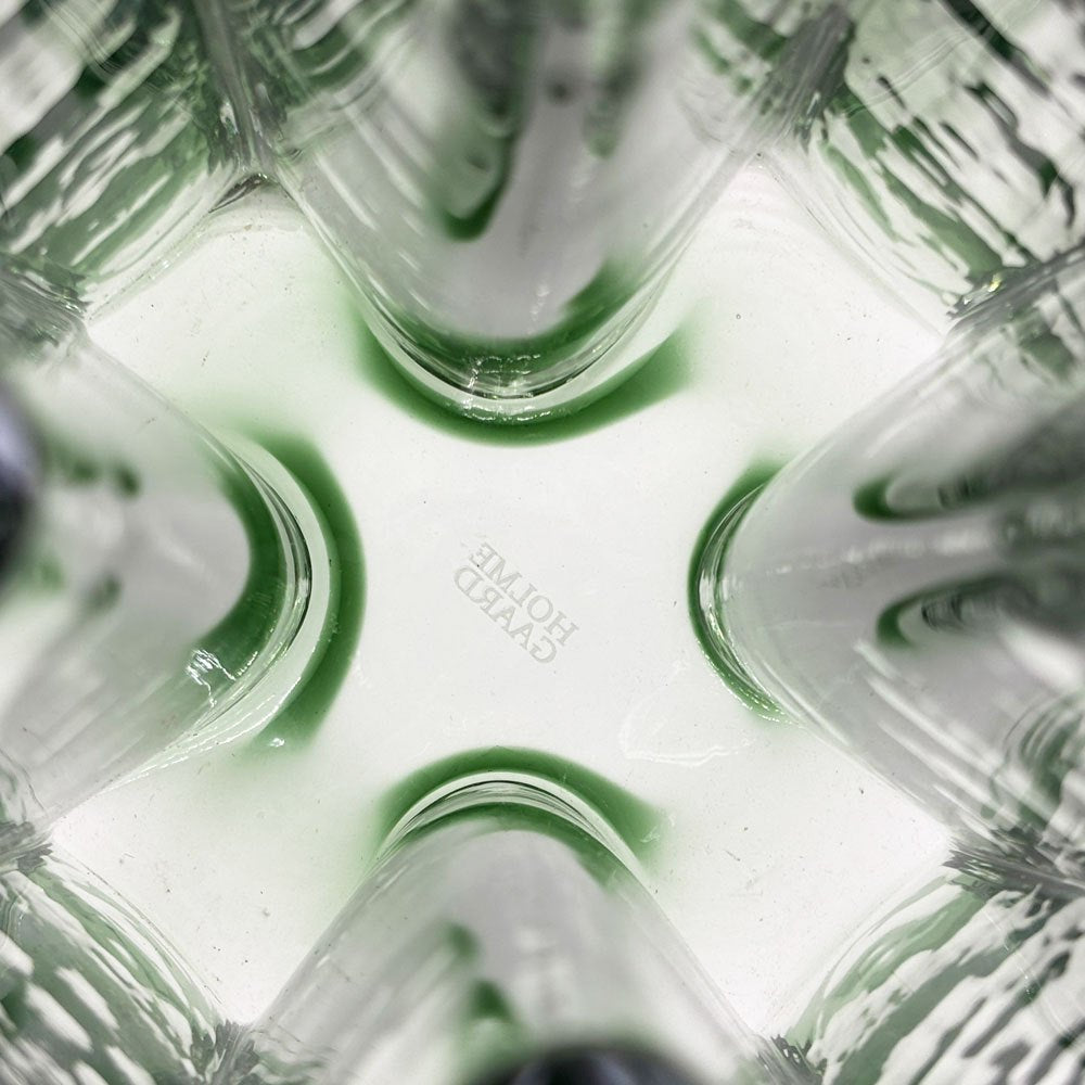 ホルムガード HOLMEGAARD クロスベース Crosses Vase Mサイズ H19cm 十字形の花瓶 フラワーベース グリーン デンマーク 北欧雑貨 ●