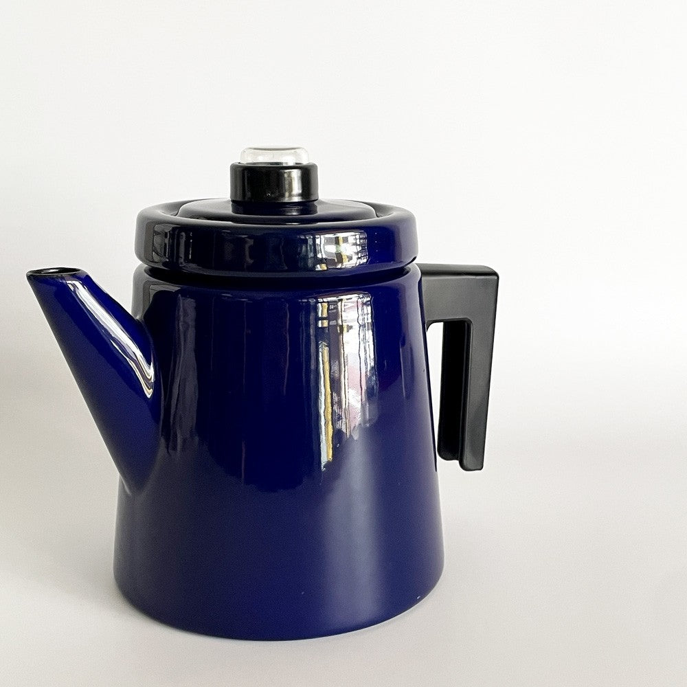 フィネル FINEL ペフトーリ Pehtoori エナメル コーヒーポット コバルトブルー Lサイズ 1.5L アンティ・ヌルメスニエミ フィンランド 復刻品 北欧雑貨 箱付 ■