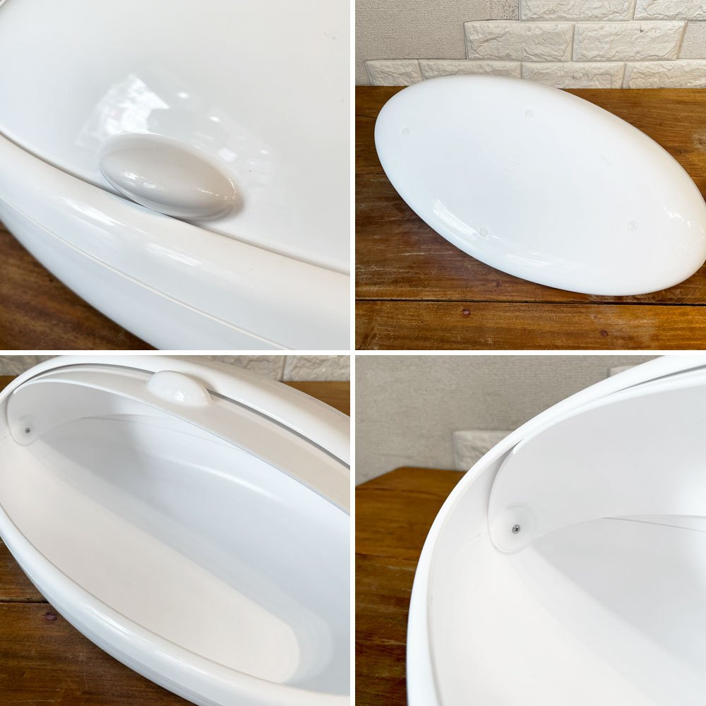 アレッシィ ALESSI Gnam ブレッドボックス パン用ケース 小物入れ Stefano Giovannoni ステファノ・ジョヴァノニ プラスチック製 W46cm イタリア ◎