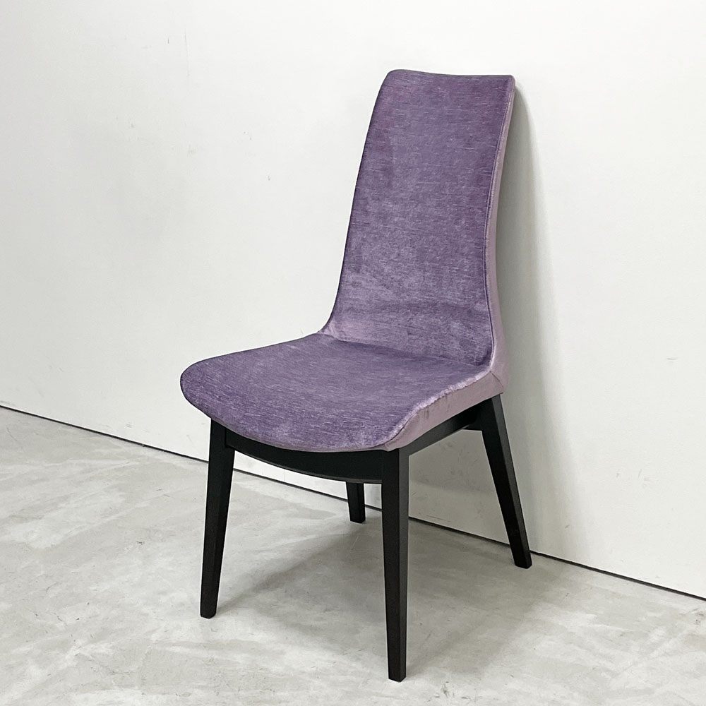 カワジュン KAWAJUN ドリディナチェア DORIDINA CHAIR ファブリック パープル モールドウレタン シンプルデザイン C ●