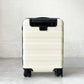 無印良品 MUJI ハードキャリーケース 20L ホワイト キャスターロック 機内持込可 鍵欠損 シンプルデザイン★