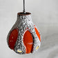 ファットラヴァ Fat lava ペンダントランプ ペンダントライト 陶製シェード セラミック 照明 Φ19cm 西ドイツ ビンテージ 希少 ■