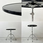 ダルトン DULTON X4 table X4テーブル カフェテーブル サイドテーブル ラウンド スチール クロームメッキ ブラック 折りたたみ式 インダストリアル 廃番 ●