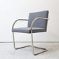 ノル knoll ブルーノ アームチェア チューブラー Brno Arm Chair Tubular ミースファンデルローエ カンチレバー グレー ファブリック ●