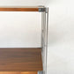 無印良品 MUJI ステンレスユニットシェルフ ウォールナット材 中 W58 × H120cm 1列4段 本棚 飾り棚 収納棚 定価29,900円 ★