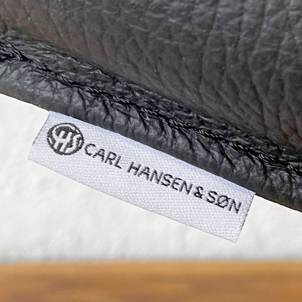 カールハンセン＆サン Carl Hansen & Son ウィッシュボーンチェア WISHBONE CHAIR CH24 Yチェア 専用チェアクッション レザー ブラック ◇