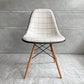 ハーマンミラー Herman Miller サイドシェルチェア サード 3rd ビンテージ FRP アプホルスター ファブリック ヘリンボーン チェック×アイボリー ダウェルベース イームズ ミッドセンチュリー ファブリック張替済♪