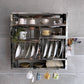 ヘイ HAY インディアンプレートラック INDIAN PLATE RACK  Lサイズ  キッチンラック  ウォールラック 壁掛け ステンレス 北欧 デンマーク 廃番希少 ♪