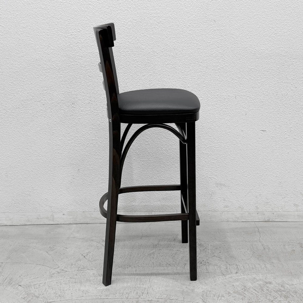 クレス CRES リカータ LICATA カウンターチェア ハイチェア 合皮 張座 座面高79cm 美品 〓