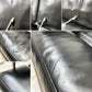 ハーマンミラー Herman Miller イームズソファ Eames Sofa 2シーター ウォールナット材 レザー ブラック C&R. イームズ ミッドセンチュリー ●