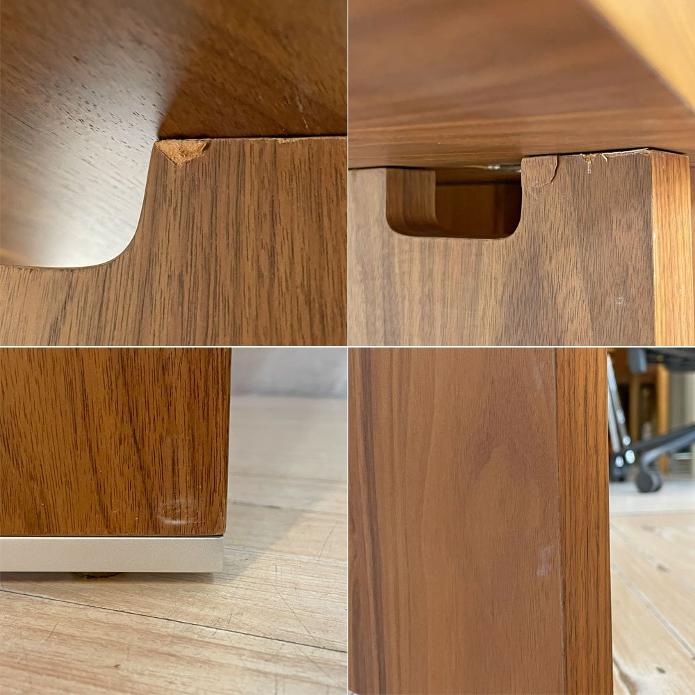 モーダエンカーサ moda en casa 2+2 table バタフライ ダイニングテーブル ウォールナット w160cm 拡張天板 シンプルモダン 廃盤 ★