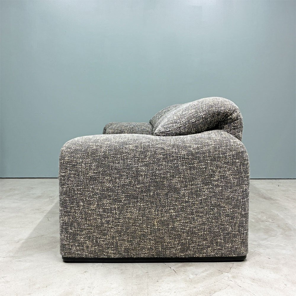 カッシーナイクスシー Cassina ixc. マラルンガ MARALUNGA 675-2PW 2人掛け ワイドソファ ヴィコ・マジストレッティ グレー系 ミックスファブリック MoMA ◎