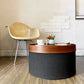 ソフトライン SOFTLINE ドラムスパフ DRUMS POUF スツール リビングテーブル ウォールナットトレイ Φ60cm アクタス取扱 定価￥69,300- ◎