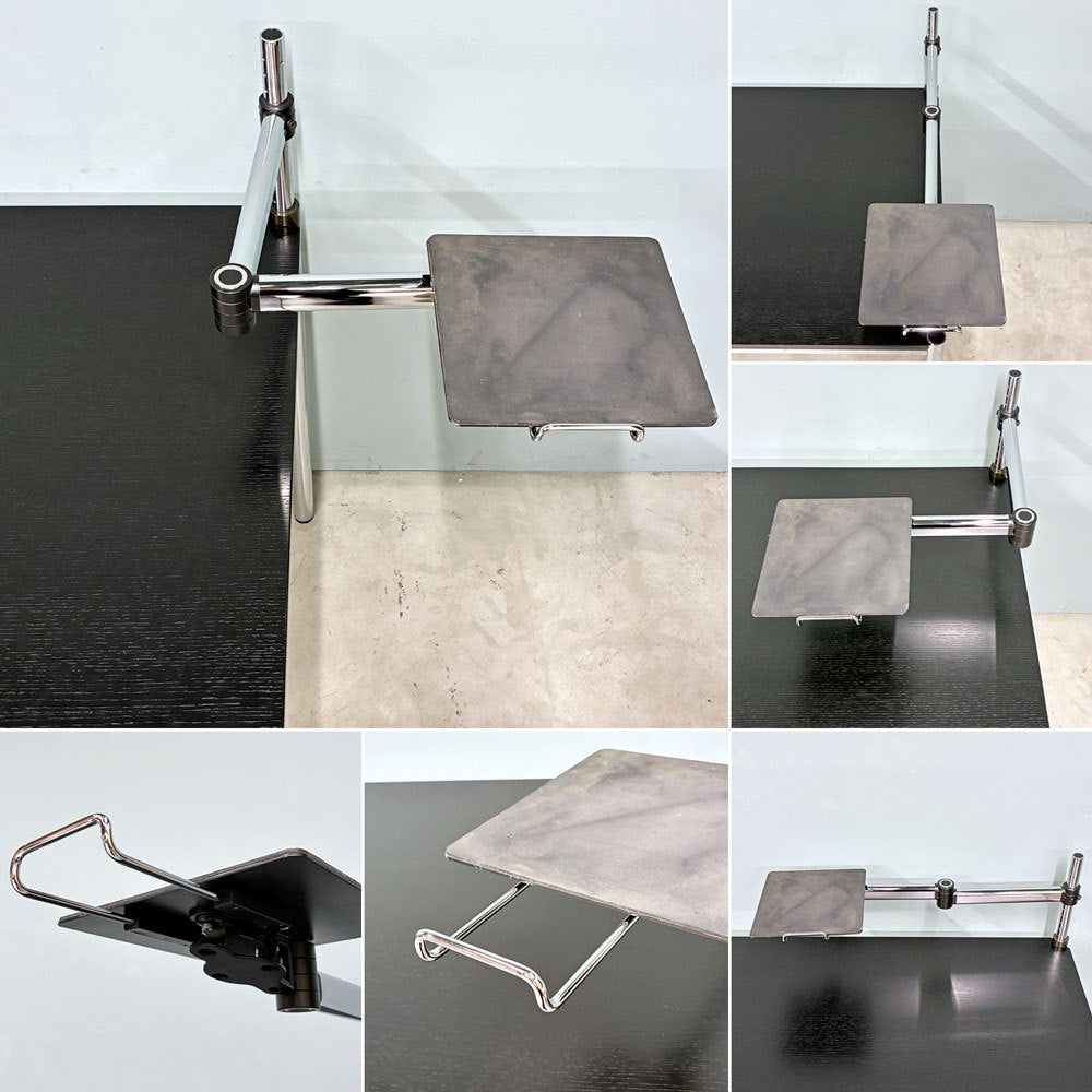 ユーエスエムハラー USMハラー USM Haller モジュラーファニチャー ハラーテーブル ワークデスク W150cm トレイ付きスイングアーム付き オーク材ブラック 高さ調整機能付き アジャスター スイス ◎