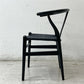 カールハンセン＆サン Carl Hansen & Son CH24 Yチェア ブラックラッカー × ブラックペーパーコード ハンス・J・ウェグナー オーク材 美品 ●