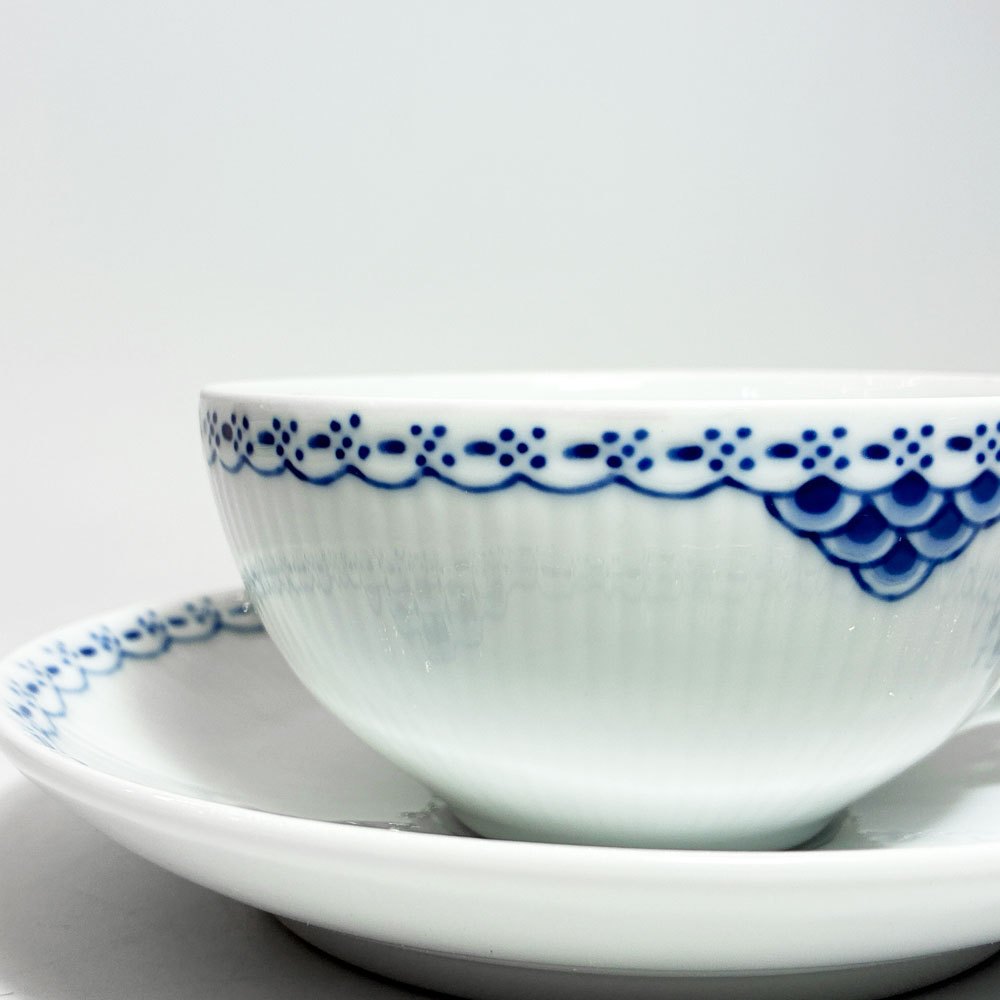 ロイヤルコペンハーゲン ROYAL COPENHAGEN プリンセス ティーカップ&ソーサー C&S デンマーク 北欧食器 ★