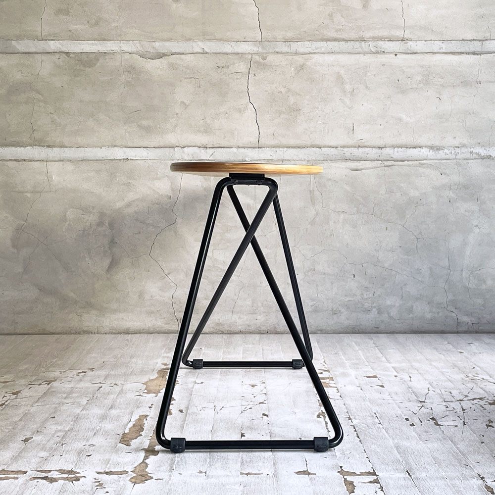 東屋 AZUMAYA スケートボードテーブル skateboard table ROSIL ロシル サイドテーブル スチール メラミン化粧合板 インダストリアル B ♪