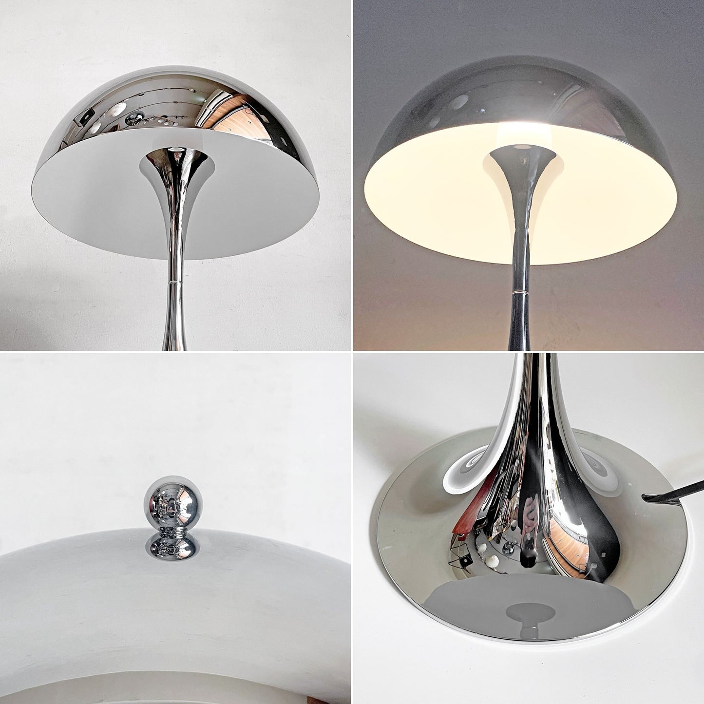 ルイスポールセン louis poulsen パンテラ320 テーブル 卓上照明 テーブルランプ シルヴァークローム ヴェルナーパントン Verner Panton 箱付き ■